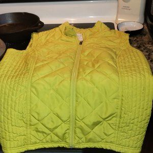 Relativity girls XL winter vest yellow green